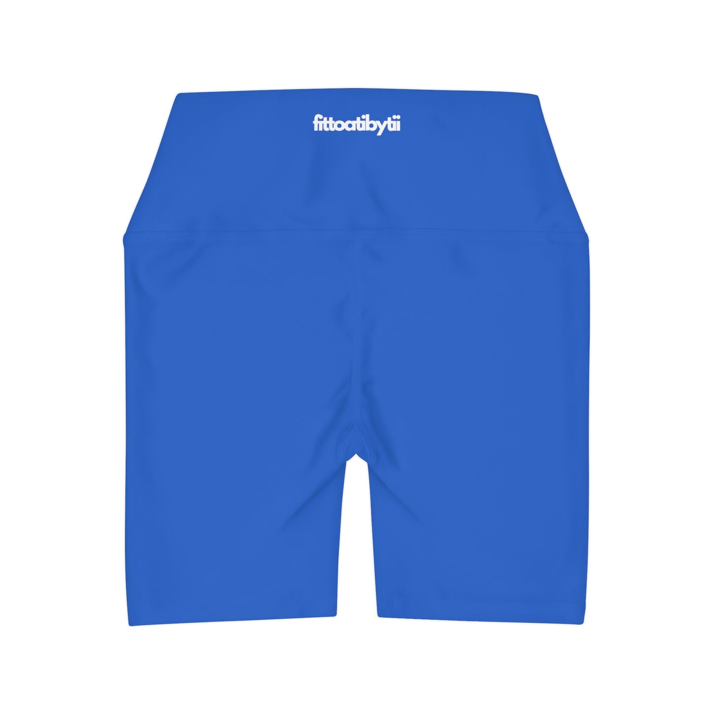 Power Blue High Waisted Shorts