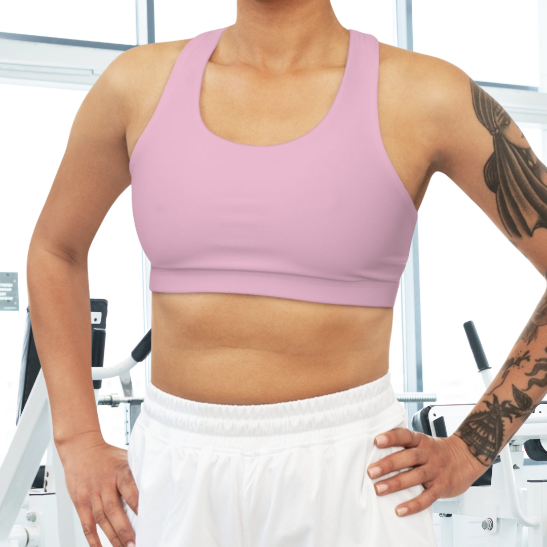 Seamless Cloud Pink Sports Bra