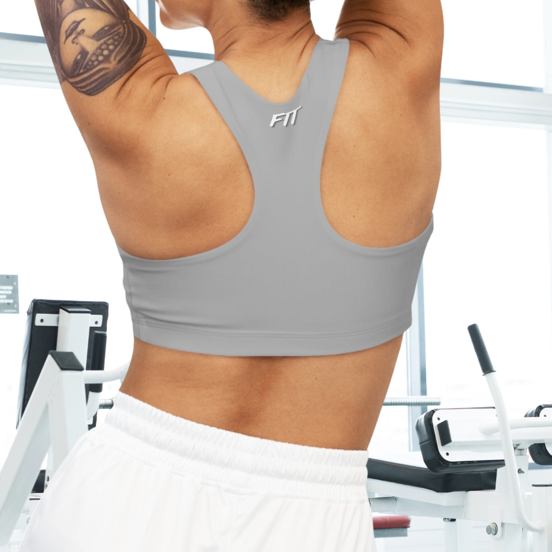 Seamless Cloud Grey Sports Bra