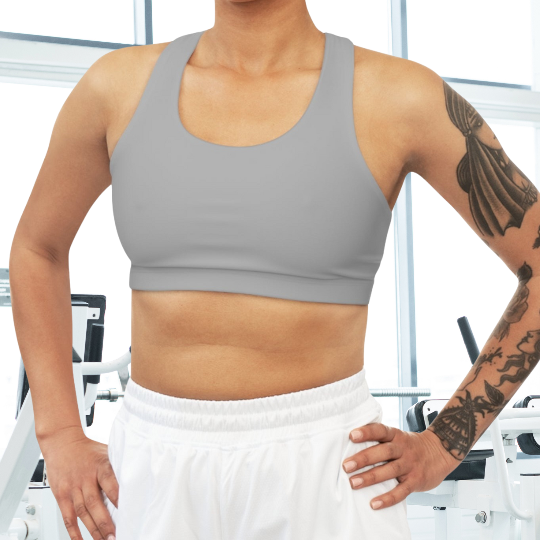 Seamless Cloud Grey Sports Bra