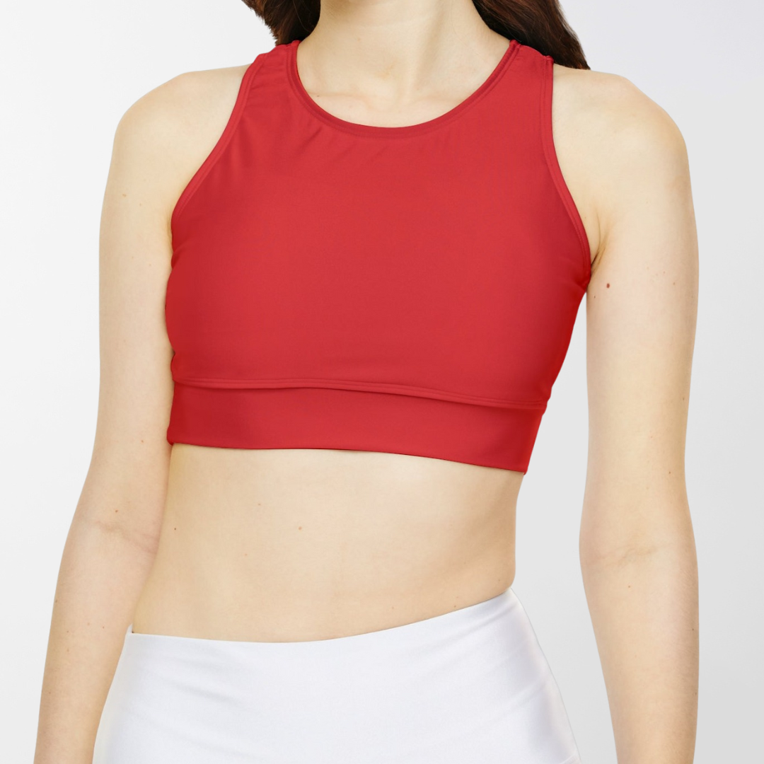 Power Red Sports Bra