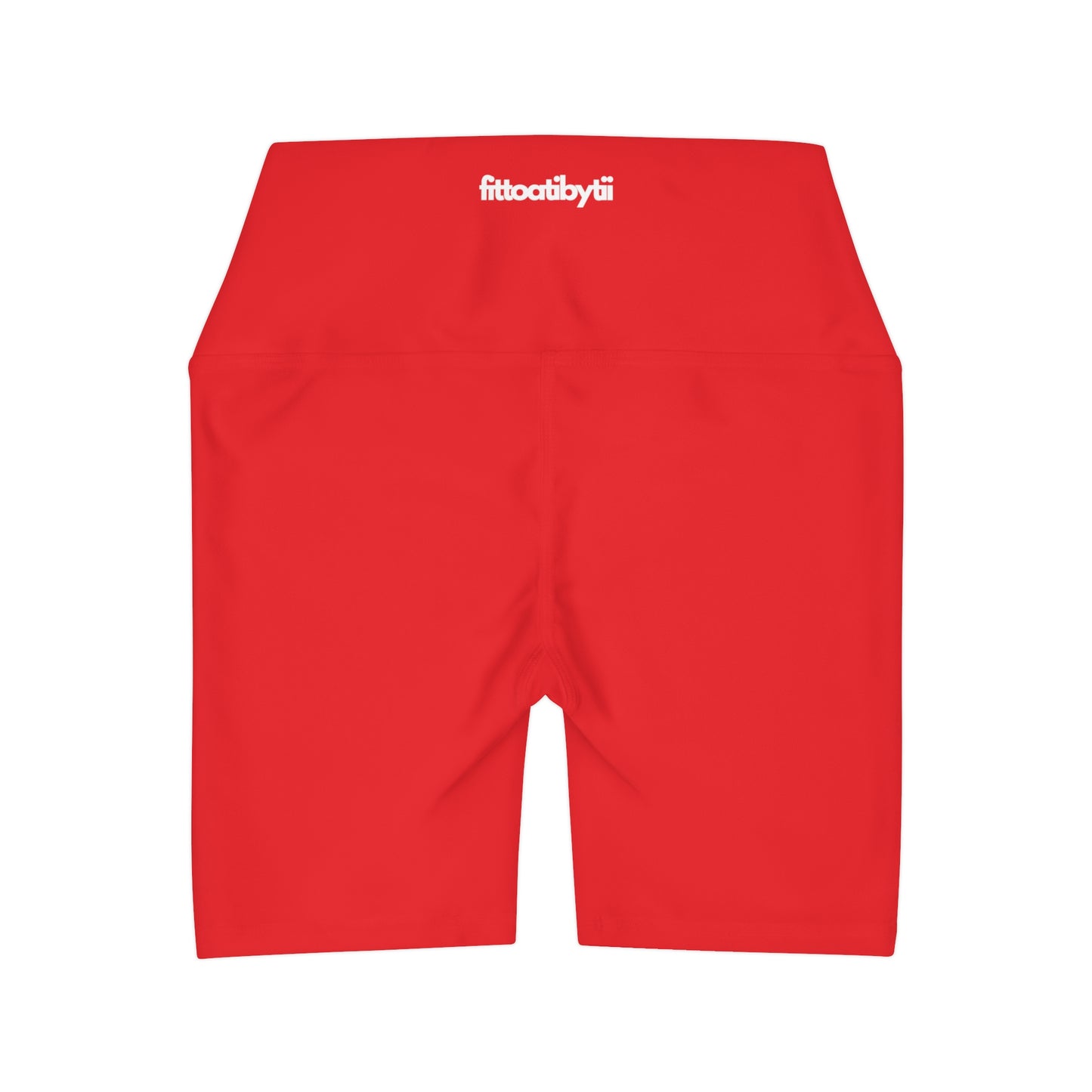 Power Red High Waisted Shorts